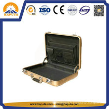 Mallette aluminium doré moyen avec poches (HL-5205)